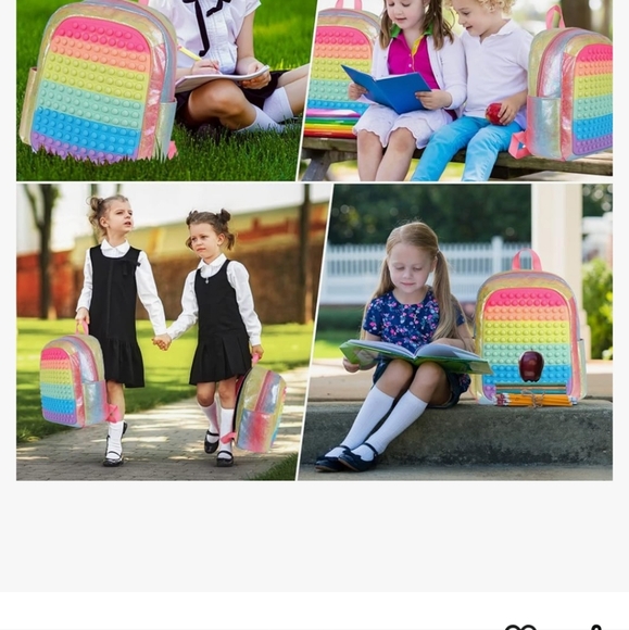 Book bag Pop it Flouresent colors - Picture 8 of 9